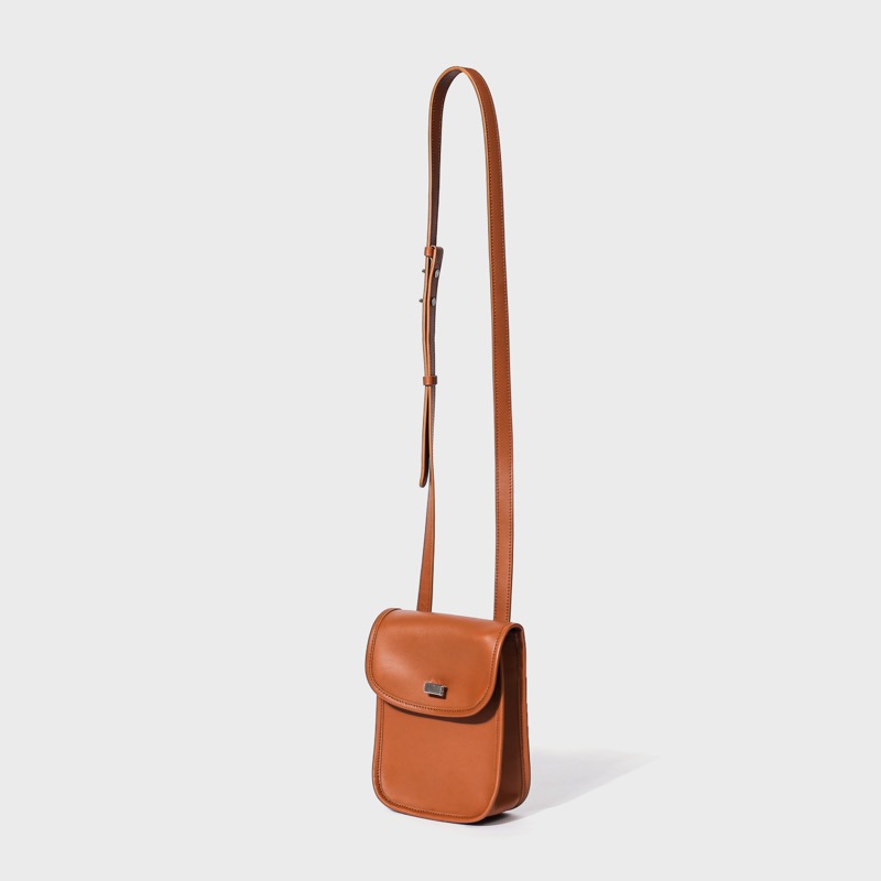 leather stroll bag(camel)